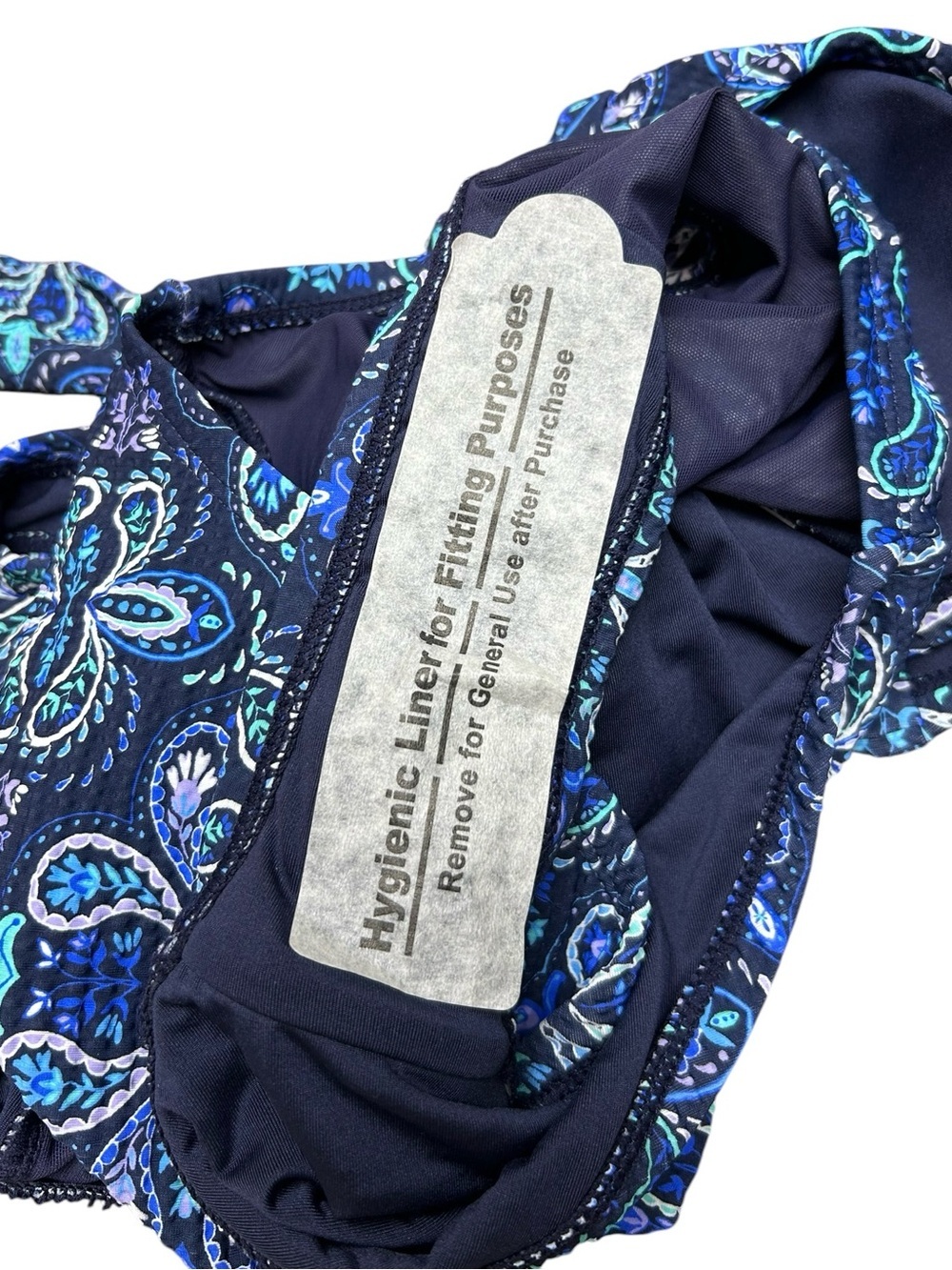 Sol Borne Blue Medallion Halter One Piece Swimsuit Size Small NWOT - Picture 5 of 6